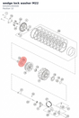 Diagram preview: wedge lock washer M22 (0252012303500)