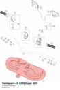 Diagram preview: Handguard kit 1390 Super ADV (A62602079044C1)
