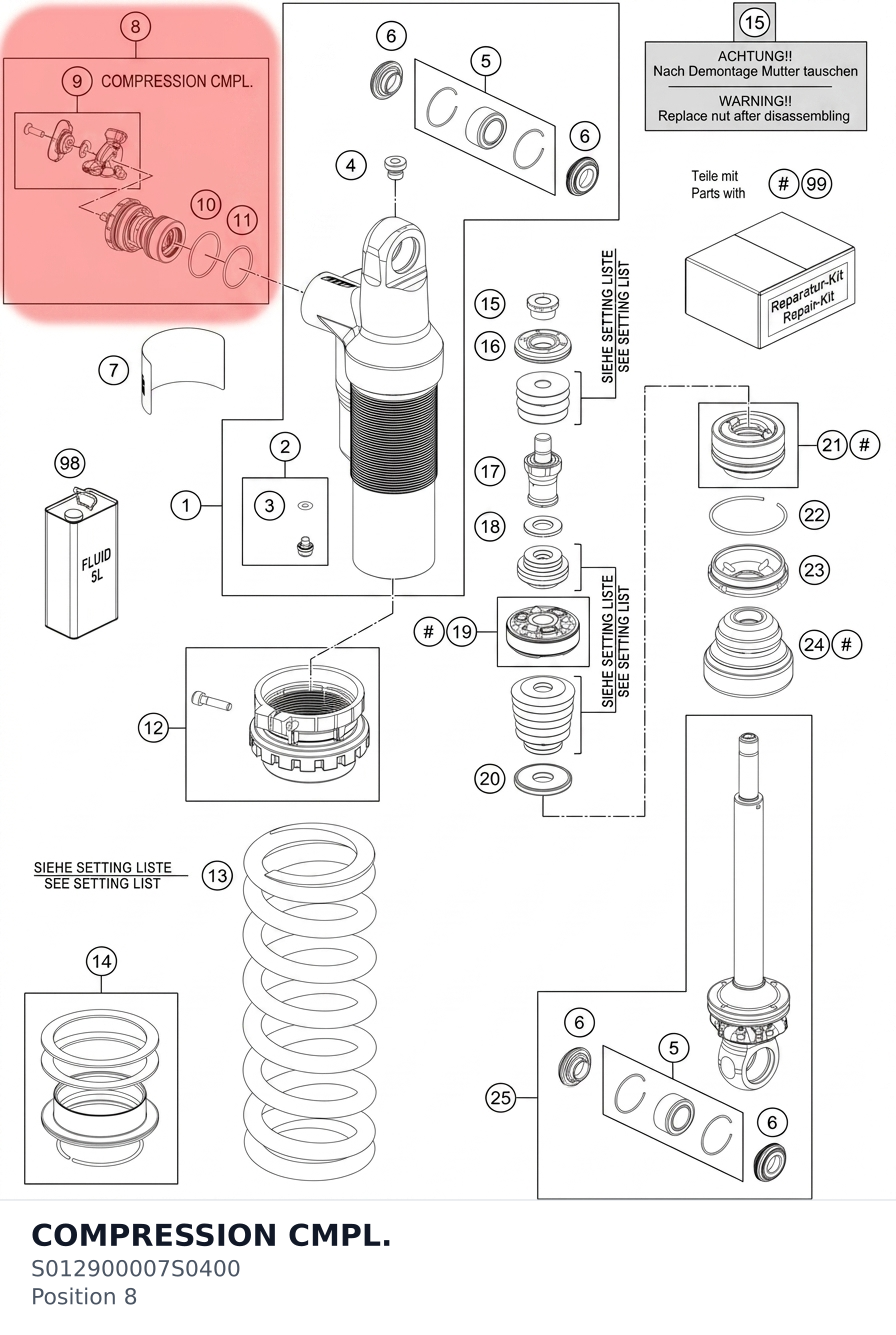 Diagram preview: COMPRESSION CMPL. (S012900007S0400)