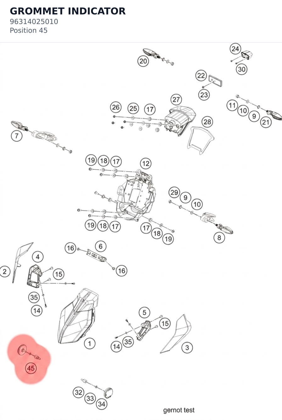 Diagram preview: GROMMET INDICATOR (96314025010)