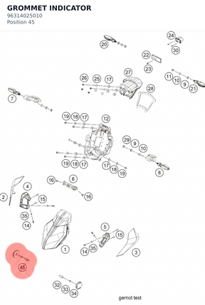 Diagram preview: GROMMET INDICATOR (96314025010)