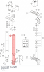 Diagram preview: Assembly leg right (93301002100)