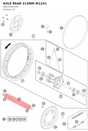 Diagram preview: AXLE REAR 213MM M12X1 (46010085100)