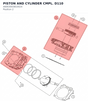 Diagram preview: PISTON AND CYLINDER CMPL. D110 (A6003003810024)