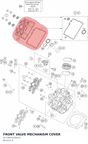 Diagram preview: FRONT VALVE MECHANISM COVER (6173605200033)