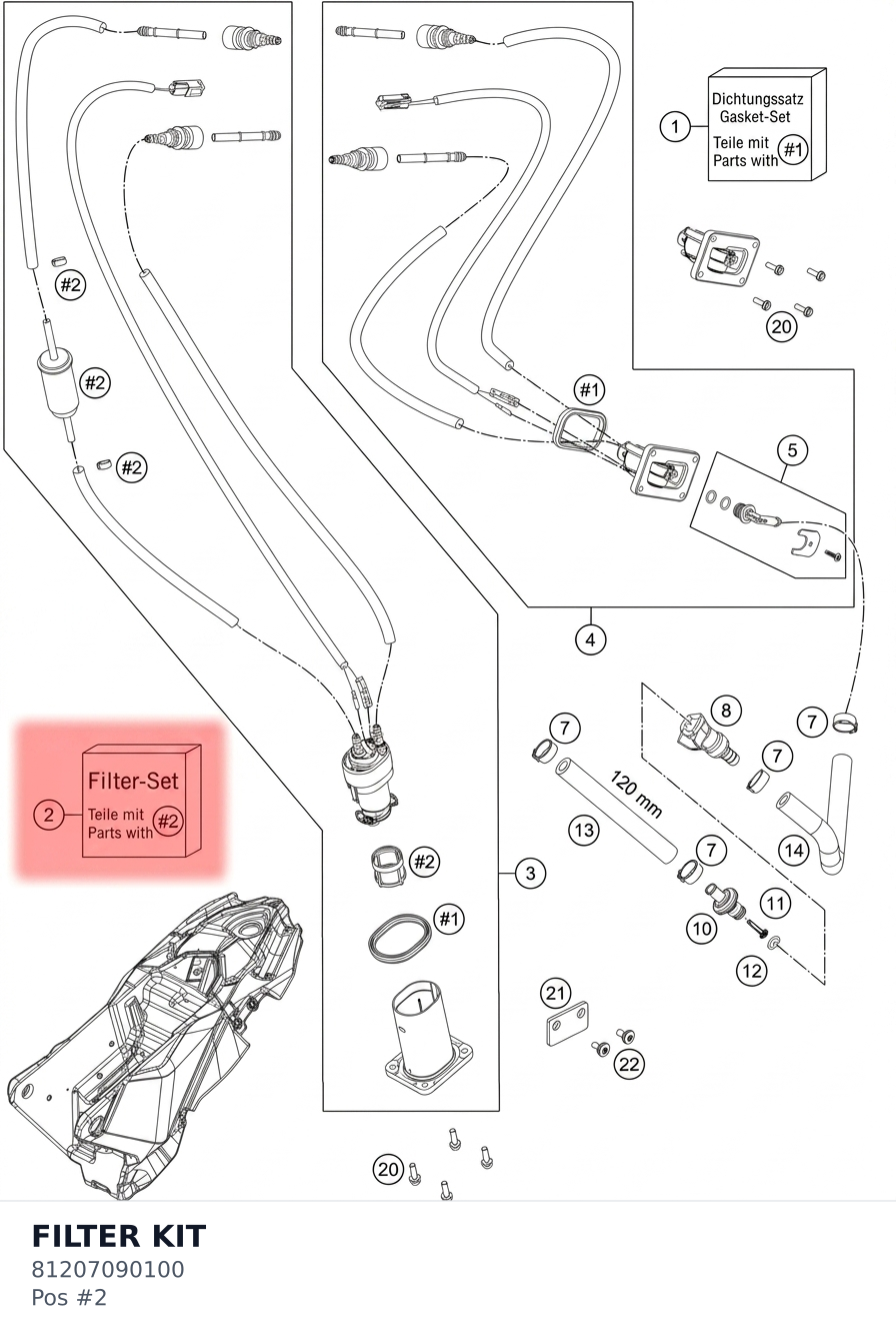 Diagram preview: FILTER KIT (81207090100)
