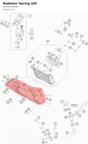 Diagram preview: Radiator fairing left (93035034000)