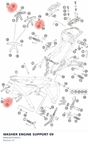 Diagram preview: WASHER ENGINE SUPPORT       09 (6900300700033)