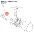Diagram preview: BRACKET CABLE CLUTCH (96302090010)