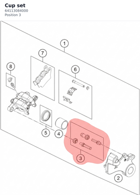 Diagram preview: Cup set (64113084000)