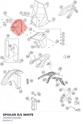 Diagram preview: SPOILER R/S WHITE (7640805100028A)