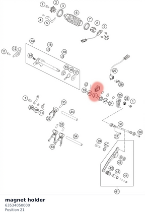 Diagram preview: magnet holder (63534050000)