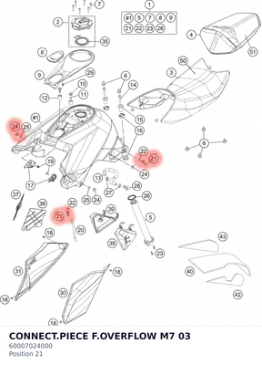 Diagram preview: CONNECT.PIECE F.OVERFLOW M7 03 (60007024000)