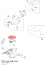 Diagram preview: Fuel tank cap cover (A60707008060)