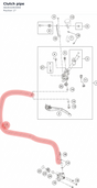 Diagram preview: Clutch pipe (A62632063000)