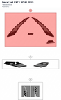 Diagram preview: Decal Set EXC / XC-W 2019 (79608099100)