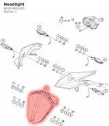 Diagram preview: Headlight (A61014001000)