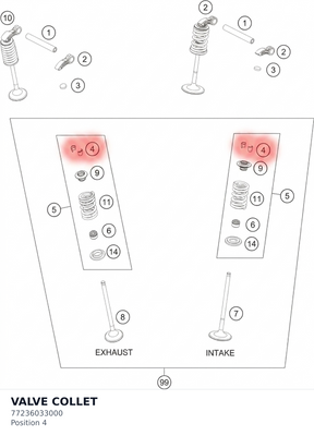 Diagram preview: VALVE COLLET (77236033000)