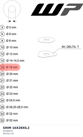 Diagram preview: SHIM 16X28X0,2 (50180054)
