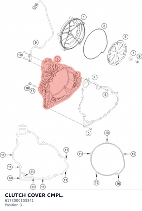 Diagram preview: CLUTCH COVER CMPL. (6173000103341)