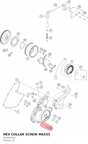 Diagram preview: HEX COLLAR SCREW M6X35 (J025060353)