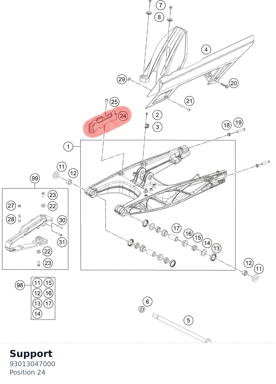 Diagram preview: Support (93013047000)
