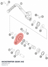 Diagram preview: KICKSTARTER GEAR 34Z (54833051134)
