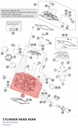 Diagram preview: CYLINDER HEAD REAR (6913612010024)