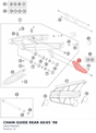 Diagram preview: CHAIN GUIDE REAR 60/65 '98 (46007066000)