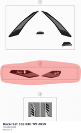 Diagram preview: Decal Set 300 EXC TPI 2019 (79608198026)