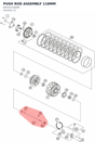 Diagram preview: PUSH ROD ASSEMBLY 110MM (60232154000)