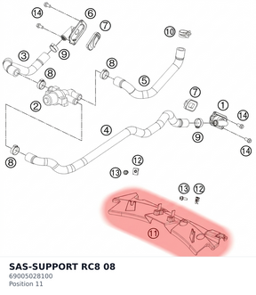 Diagram preview: SAS-SUPPORT RC8             08 (69005028100)