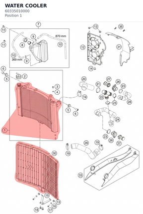 Diagram preview: WATER COOLER (60335010000)