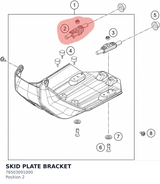 Diagram preview: SKID PLATE BRACKET (76503091000)