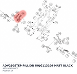 Diagram preview: ADV250STEP PILLION RHJG113109 MATT BLACK (95703049000C1)