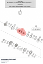 Diagram preview: Counter shaft cpl. (50433010100)