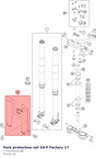 Diagram preview: Fork protection set SX-F Factory 17 (7770109410028B)