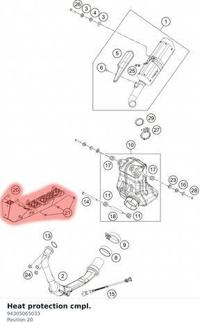 Diagram preview: Heat protection cmpl. (94305065033)
