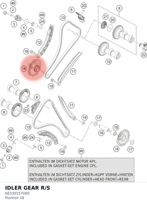 Diagram preview: IDLER GEAR R/S (60330157000)