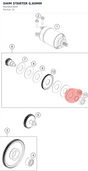 Diagram preview: SHIM STARTER 0,60MM (90240023009)