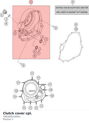 Diagram preview: Clutch cover cpl. (7663000124441)
