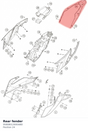Diagram preview: Rear fender (95808013000ABD)