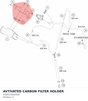 Diagram preview: AVTIVATED CARBON FILTER HOLDER (A58015002000)