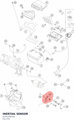 Diagram preview: INERTIAL SENSOR (60342090100)