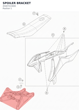 Diagram preview: SPOILER BRACKET (45407213000)