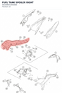 Diagram preview: FUEL TANK SPOILER RIGHT (A61008051000ABA)