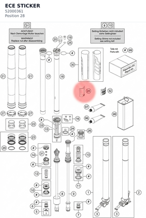 Diagram preview: ECE STICKER (52000361)