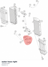 Diagram preview: water hose right (79535027000)