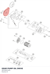 Diagram preview: GEAR PUMP OIL DRIVE (96238001000)