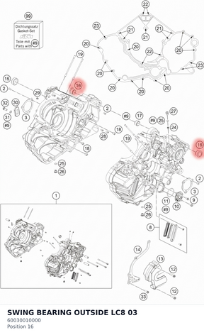 Diagram preview: SWING BEARING OUTSIDE LC8   03 (60030010000)